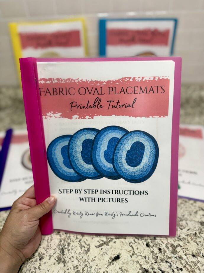 Oval Fabric Placemats Tutorial Mailed To You