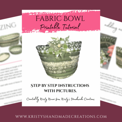 Fabric Bowl Printable Tutorial