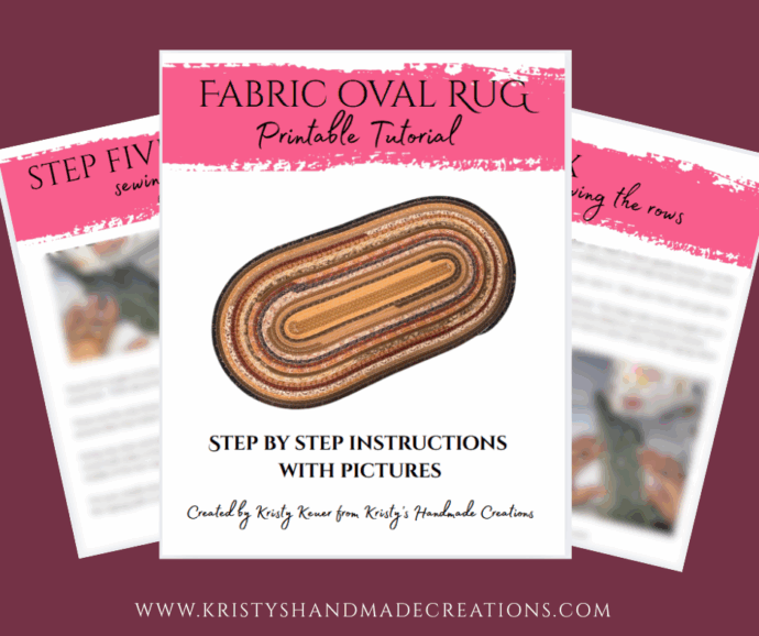 Oval Fabric Rug Printable Tutorial