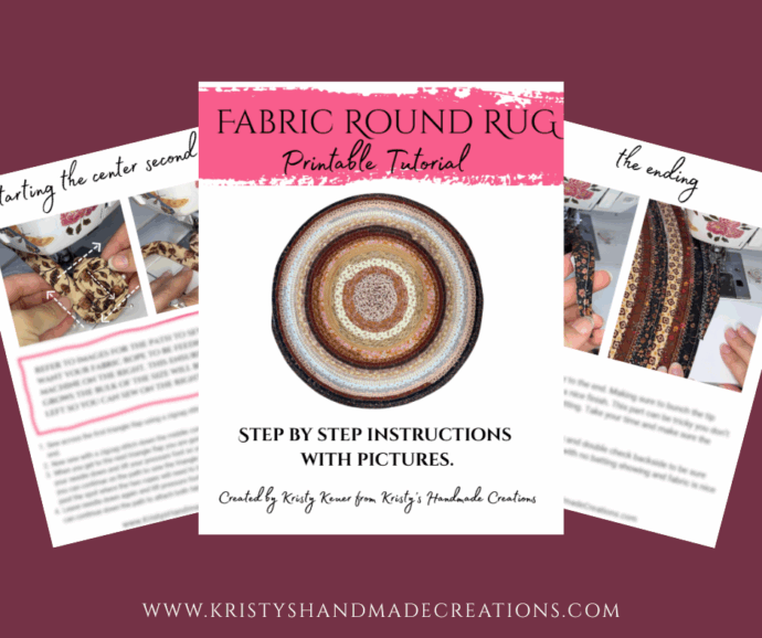 Round Fabric Rug Tutorial Mailed To You - Image 2