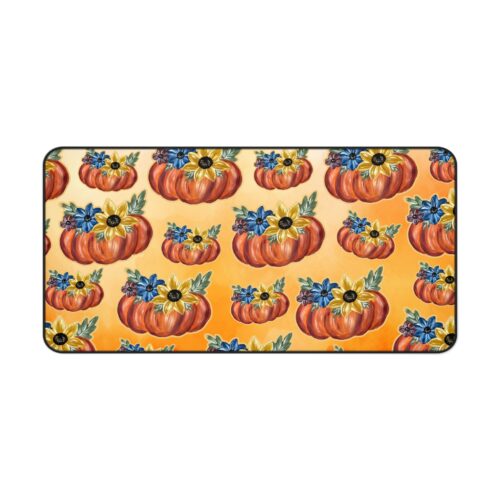Floral Pumpkin Desk Mat