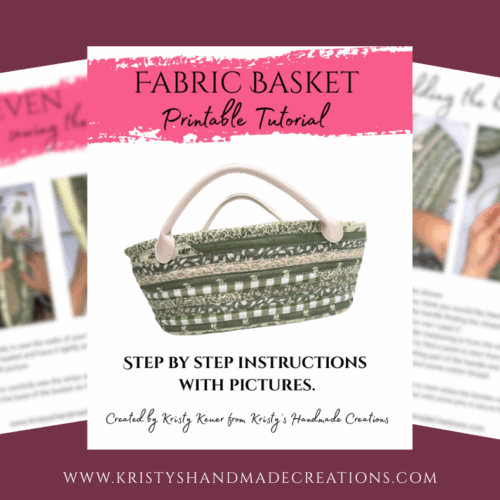 Fabric Basket Printable Tutorial