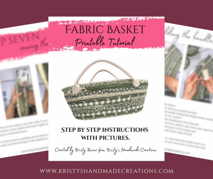 Fabric Basket Printable Tutorial