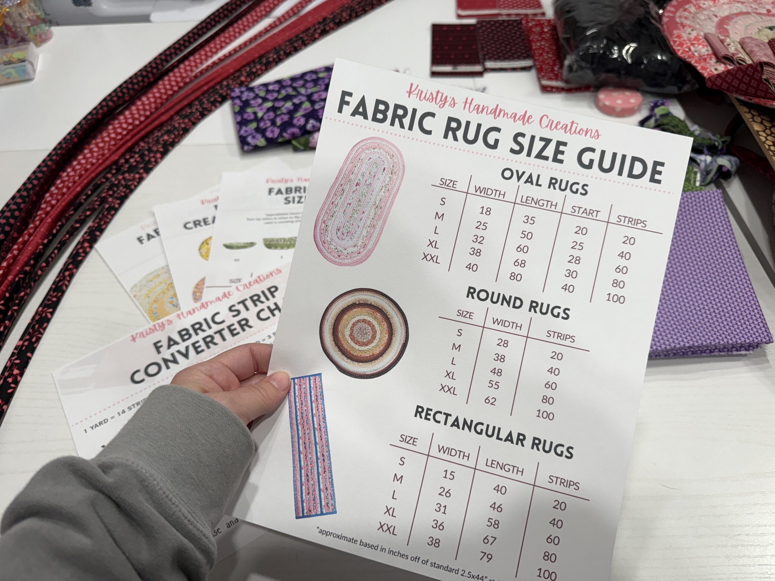 Kristy's Handmade Creation's Jelly Roll Fabric Creations Guides ...