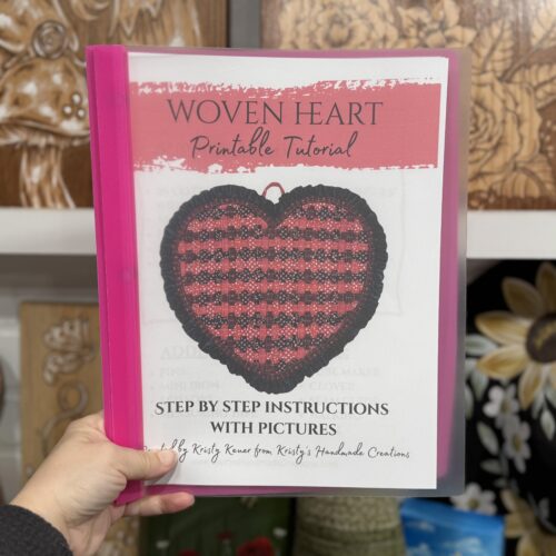 Woven Heart Door Hanger Printable Tutorial Mailed To You