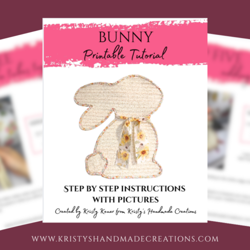 Jelly Roll Bunny Door Hanger Pattern