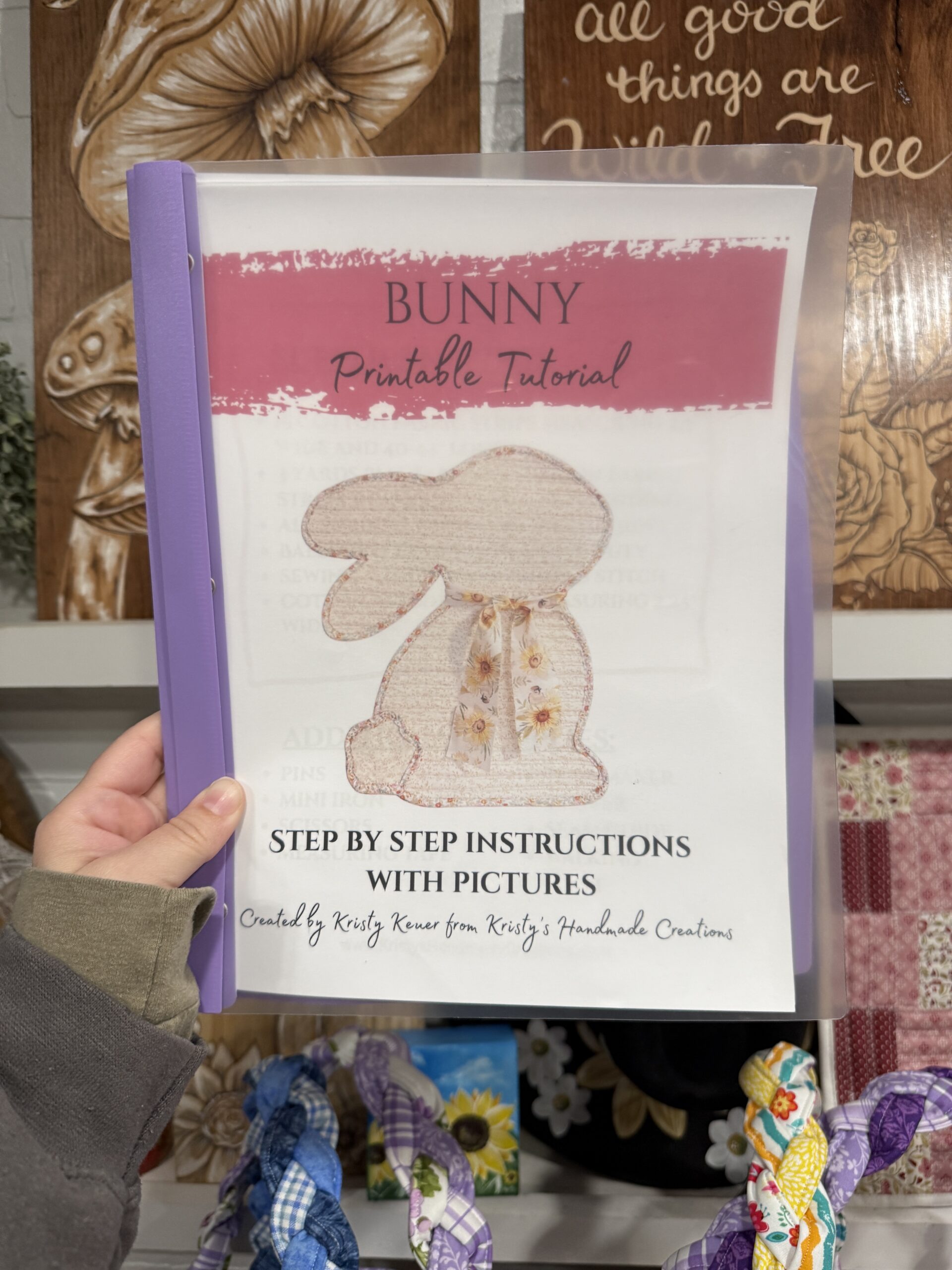 Jelly Roll Bunny Door Hanger Pattern