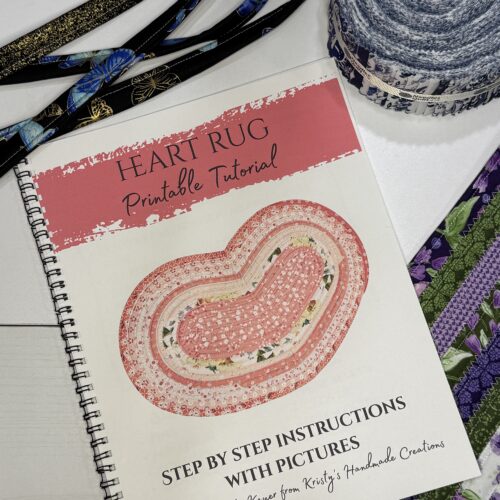 Heart Jelly Roll Rug Pattern Mailed