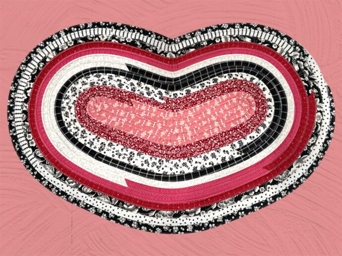 Heart Fabric Rug Printable Tutorial - Kristy's Handmade Creations