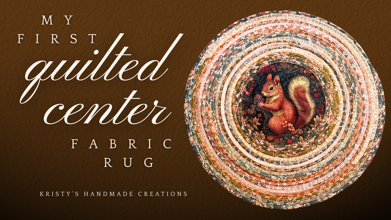 How I Made My First Quilted Center Fabric Rug