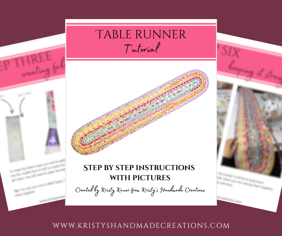 Jelly Roll Table Runner Pattern