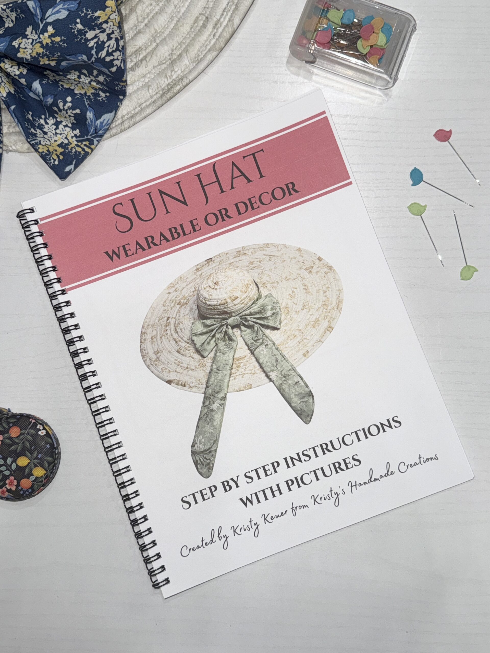 Sun Hat - Wearable or Decor Printable Tutorial Mailed To You