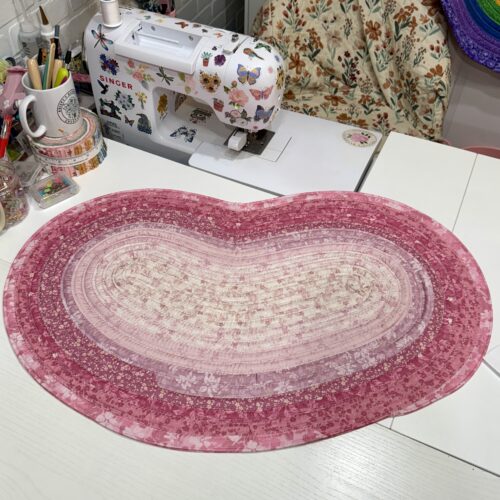 Pink Heart Rug #1