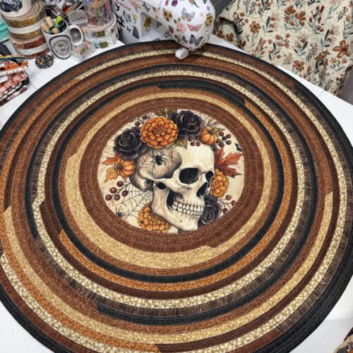 Skull Quilted Center Rug