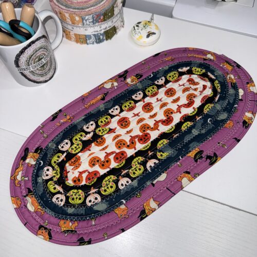Purple Halloween Little Table Centerpiece