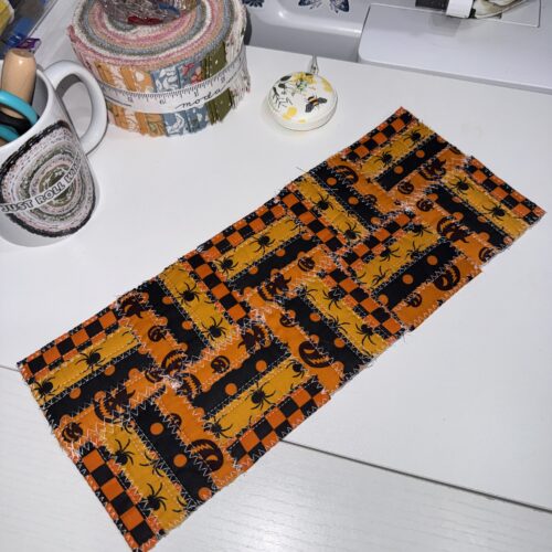 Orange and Black Scrappy Mat