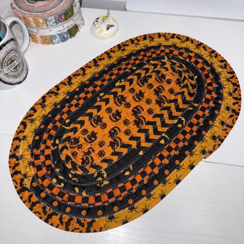 Orange and Black Little Table Centerpiece 
