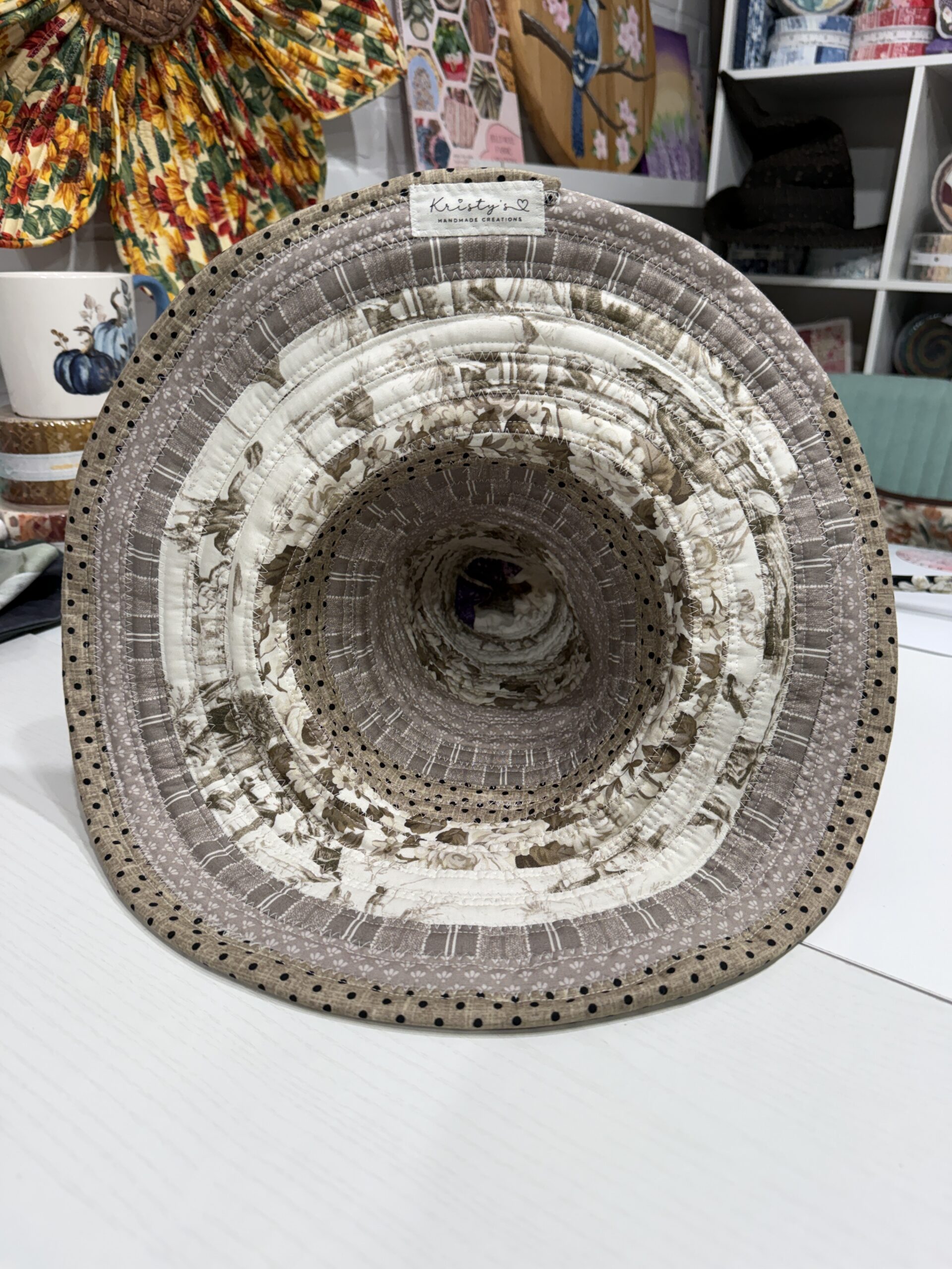 White and Gray Witchy Hat - Image 3
