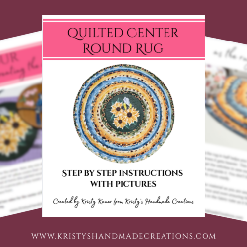 Quilted Center Fabric Rug Printable Tutorial