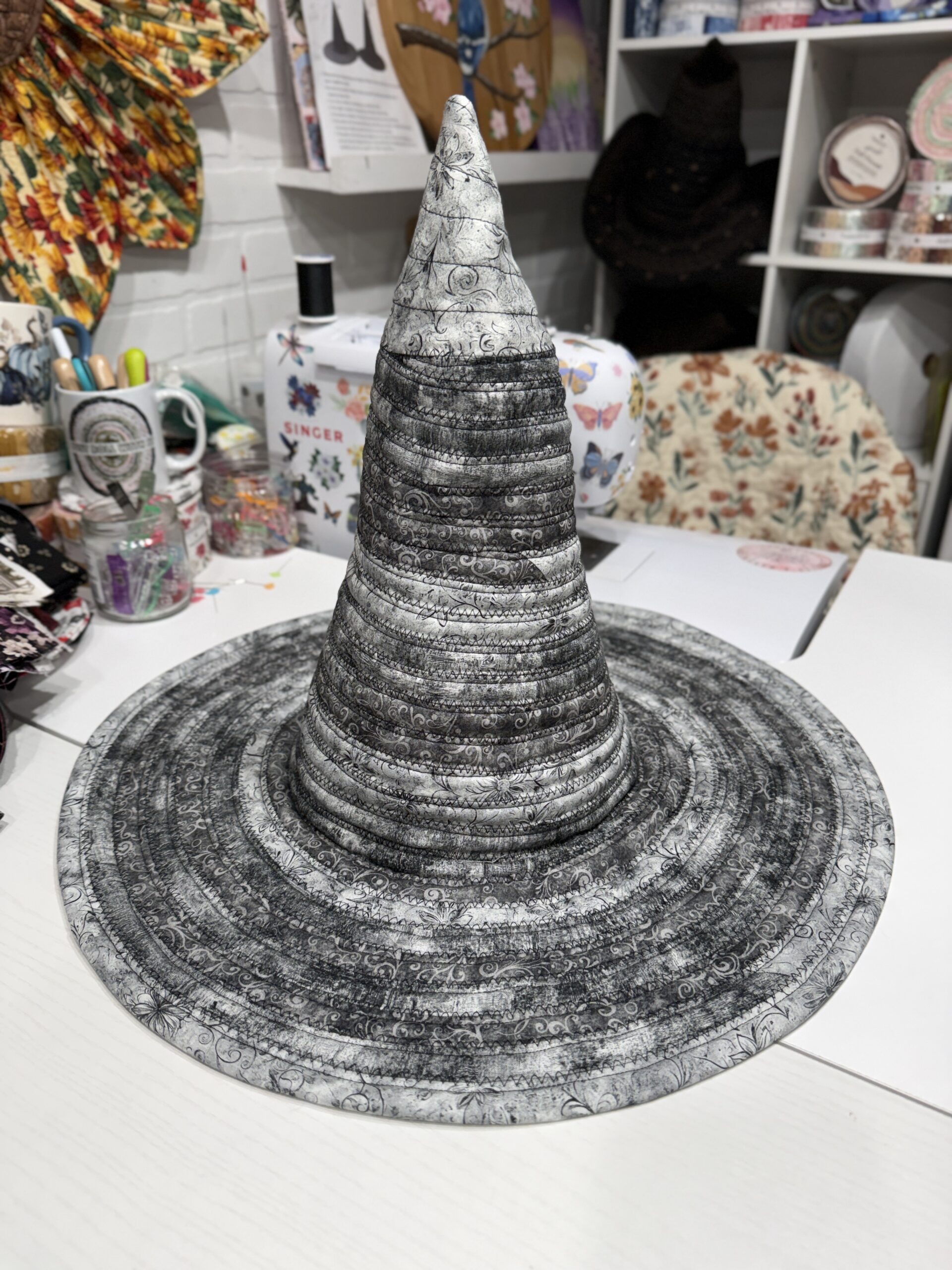Guide Hat Gray Witchy Hat - Kristy's Handmade Creations